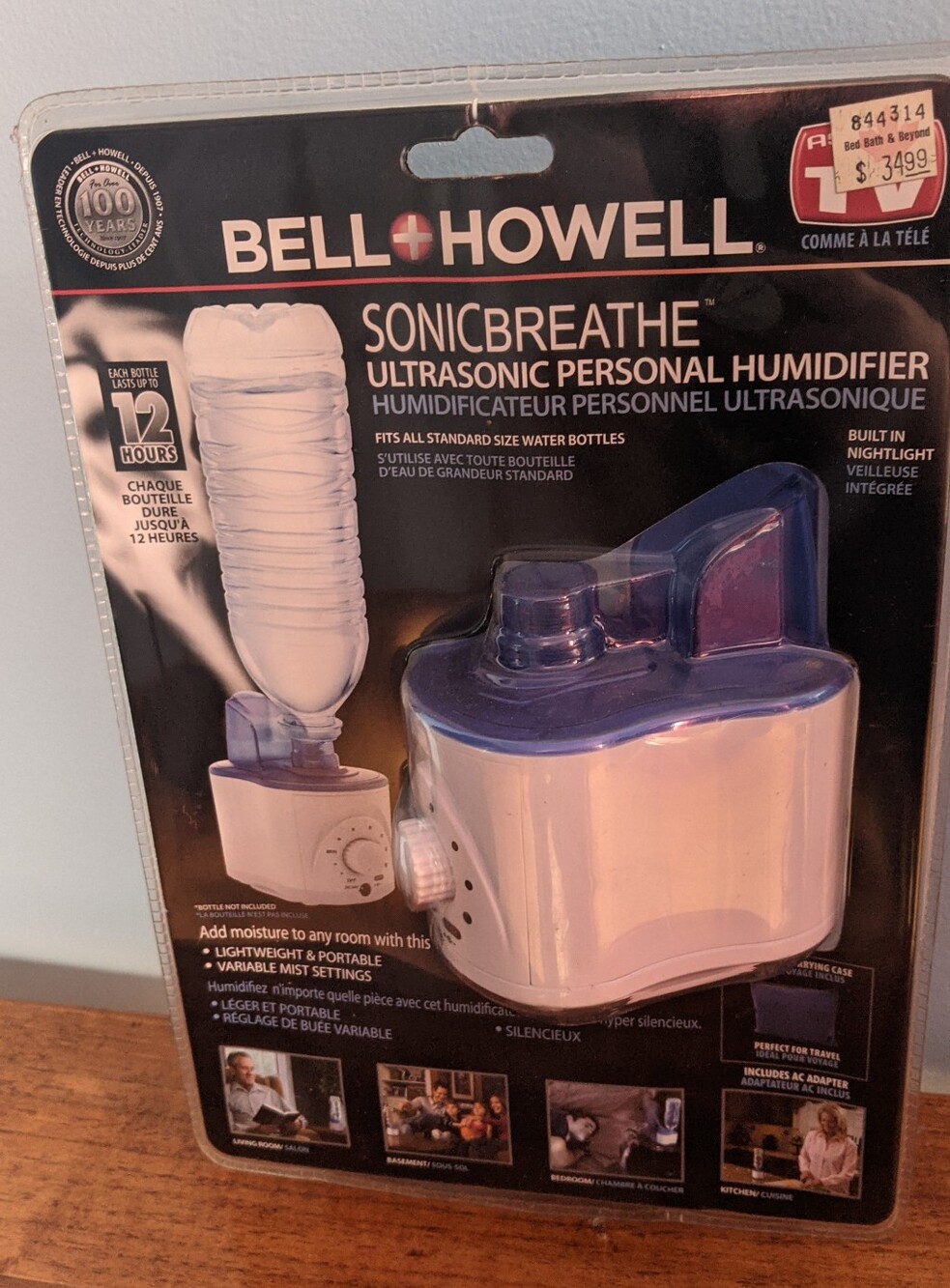 🆕 Bell + Howell SonicBreathe Ultrasonic Personal Humidifier